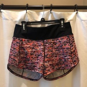 Lululemon speedy short 4 inch sz 2
